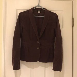 Adorable J. Crew purple corduroy blazer size 4